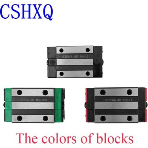 HGR25 Square Linear Guide Rail 2pcs 250mm-950mm+4pcs HGH25CA/HGW25CC Flange Slide Block Carriages For CNC Router Engraving