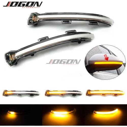 White For VW Golf 7 VII MK7 MK7.5 2014-2019 Touran Side Wing Rearview Mirror Indicator Blinker LED Dynamic Turn Signal Light