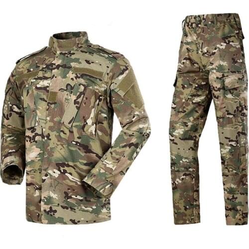 ACU Multicam Camouflage Adult Male Security Military Uniform Tactical Combat Jacket Special Force Training Army Suit Cargo Pants