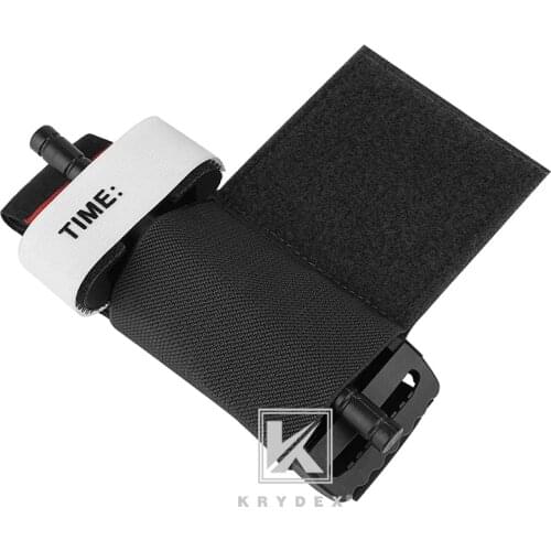 KRYDEX Spiritus Style Hook & Loop Secure Holder For Plate Carrier Chest Rig Competition Belt Elastic Storage Pouch BK