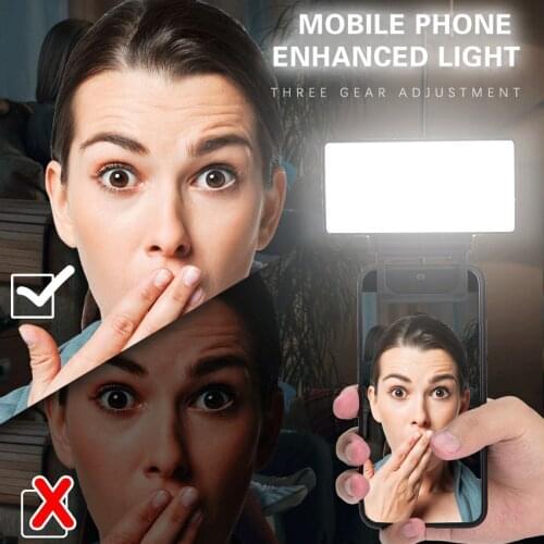 Universal Selfie Lamp Mobile Phone Lens Portable Flash Ring 36 LEDS Luminous Ring Clip Light For iPhone 8 7 6 Plus Samsung