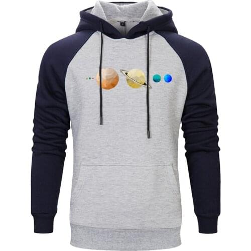 Planet Print Raglan Hooded Mens Hip Hop Hipster Tops Clothing 2020 Retro New Arrival Supoleron Pullovers Fashion Casual Hombre