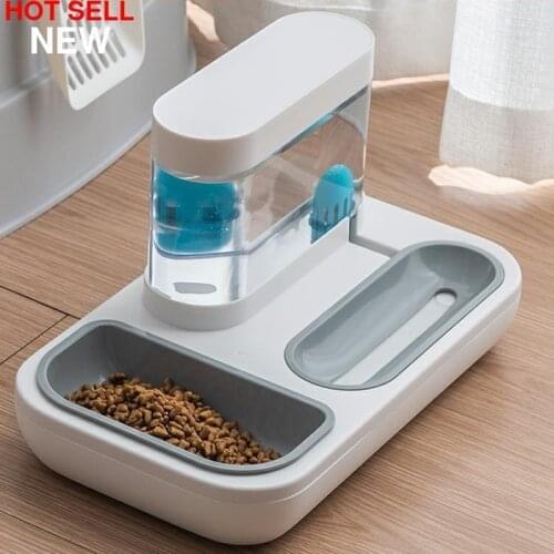 The new automatic pet cat bowl dog feeder bowl cat automatic drinking fountain 1.5 liters capacity puppy feeding drinker product