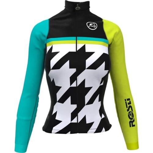 ROSTI cycling winter women long sleeves warm jersey roupas de ciclismo team mtb bike jacket roadbike racing uniform bicycle coat