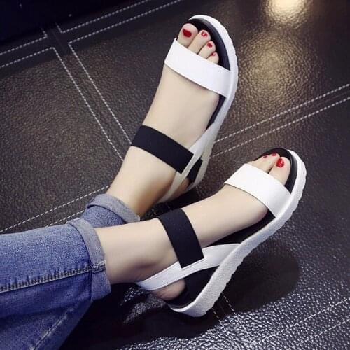 Women Sandals Summer Shoes Peep-toe Slip On Flat Sandals For Woman Roman Style Sandal Mujer Sandalias Ladies Flip Flops