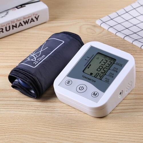 Tonometer Sphygmomanometer LCD Display Blood Pressure Monitor Pulse Scanning Oscillometry Measuring for Measuring Pulse Rate