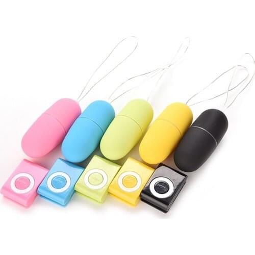 Waterproof Portable Wireless MP3 Vibrators Remote Control Women Vibrating Egg Body Massager Sex Toys Adult Products AC