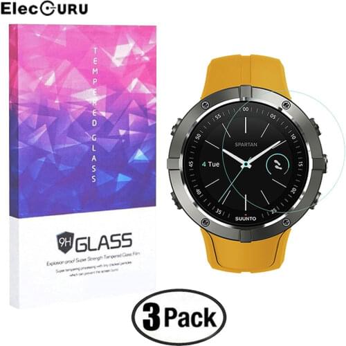 Screen Protector for Suunto Spartan Trainer Wrist HR Tempered Glass 9H 2.5D HD Explosion-proof Anti Scratch Protective Film