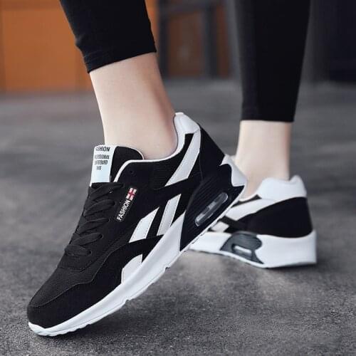 Air Sneakers 2020 Womens Big Size Shoe Low Top Running Shoes for Women Warm White Womens Sports Shoes Sport Walking Zapatos A4