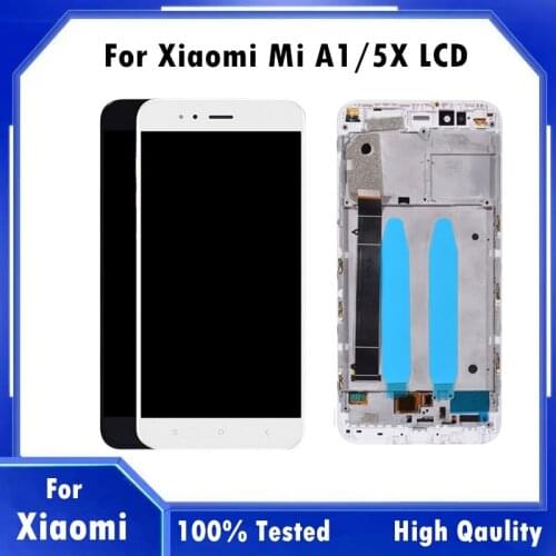 5.5" LCD For Xiaomi Mi A1 Mi 5X LCD Display With Touch Screen Digitizer Assembly With Frame For Xiaomi A1 Mi5X Mi 5X LCDs