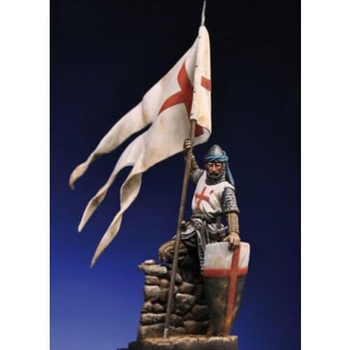 1/32 54mm ancient stand warrior with base Resin figure Model kits Miniature gk Unassembly Unpainted