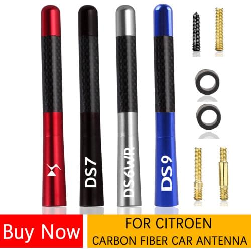 Car Antenna FOR Citroen DS DS3 DS4 DS5 DS6 DS7 DS9 DS 5LS DS6 So Paris DS 7 CROSSBACK Auto Carbon Fiber Radio Aerial Accessories