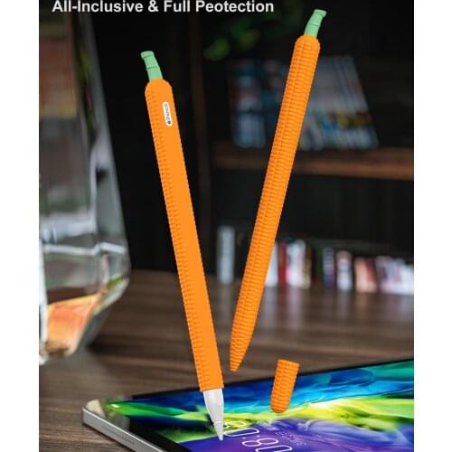 Anti-drop Pencil Case For Apple Pencil 1 2 Silicone Cartoon Kawaii Shockproof Soft Protective Cover for 2/1 Touch Pen Stylus
