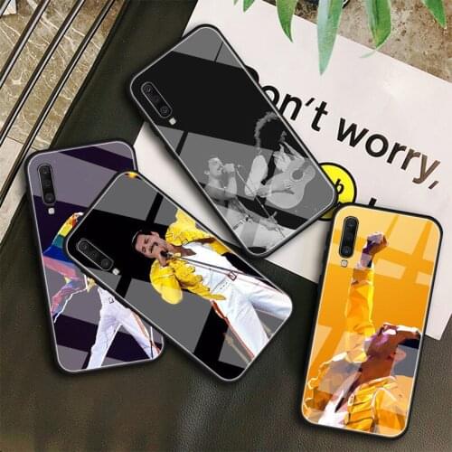 Queen Freddie Mercury Tempered Glass Case For Samsung Galaxy A10S A10E A20S A20E A30S A40 A50S A60 A70 A80 A90 A6 A7 A8 Shell