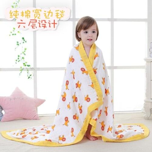 Baby Blanket Organic Cotton Muslin Super Soft Thick Quilt Swaddle Kids Bath Towel Stroller Monthly Blankets Newborn Wrap Swaddle