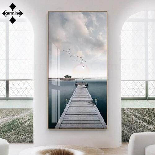 Lakeside Scenery Canvas Picture Beautiful Landscape Painting Wall Decor Nordic Art Hd Picture Modern Poster and Print Decor Room