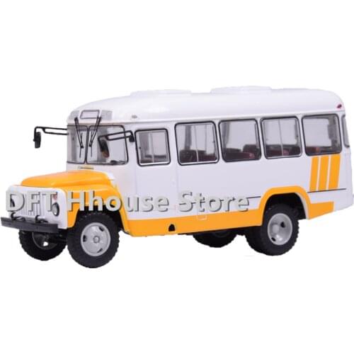 1:43 Scale Alloy Toy Russia KAVZ-3270 Bus car Model Of Children Toy Original Authorized Authentic Kids Toys Static Decoration