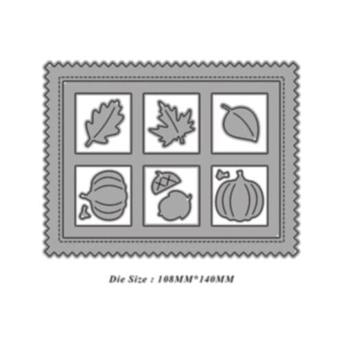 JMCRAFT Sawtooth Border Lattice Window #1 Metal Cutting Dies DIY Scrapbook Handmade Paper Craft Metal Steel Template Dies