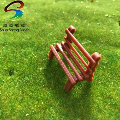 Brown Color Chair Scale 1:50-1:150 Sand Construction Scene Model Material Park Chair For Model Design