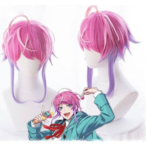Division Rap Battle Hypnosis MIC Amemura Ramuda Short Wig Cosplay Costume Men Women Heat Resistant Synthetic Hair Halloween