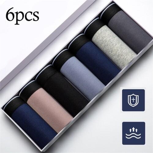 L-6XL Plus Size Large Solid Men Boxer Homme Cotton Boxers Breathable Male Panties Shorts Underpants Mens Underwear calzoncillos