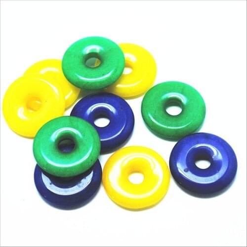 10pcs Socharming Nature Semi Precious Stone for charms mens pendants for stone collections size 25mm many colors available