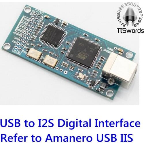 Piswords HIFI Combo 384 USB to I2S Digital Interface Refer to Amanero USB IIS Support DSD512 32bit 384K I2S Output for Audio