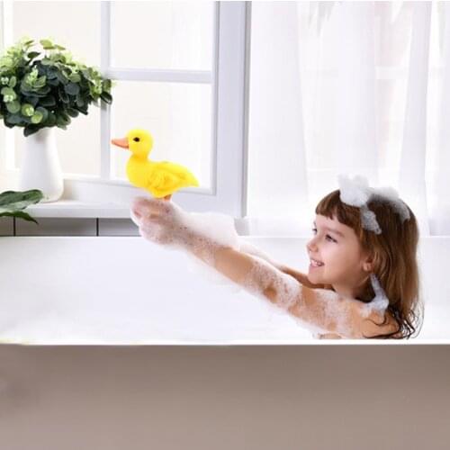 Plastic Duck Animals Toy Bath Toys Bathtub Toy Float Ducks Baby Shower Toy for Toddlers Unisex Children