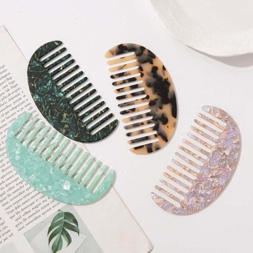 Fashion Acetate Anti-static Hair Combs Comfortable Tortoise Shell Hairdressing Comb Hair Cutting Brush Hair Styling Tools