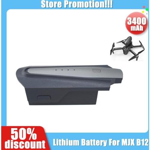 SALE 7.6V 3400mAh B12 Lithium Battery For ANCOOL LOPOM 4000ft MJX B12 FPV 4K EIS Aerial Folding Quadcopter