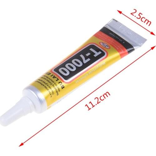 T7000 15ml Multipurpose Adhesive Rhinestone DIY Phone Screen Frame Epoxy Resin Sealant Super Black Liquid Glue T-7000 Nail Gel