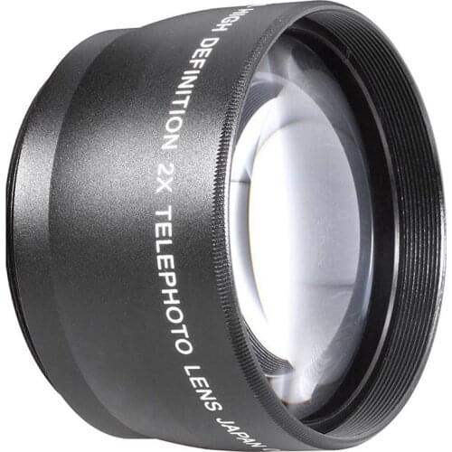 55mm 2X Telephoto Lens Teleconverter for Canon Nikon Sony Pentax 18-55mm