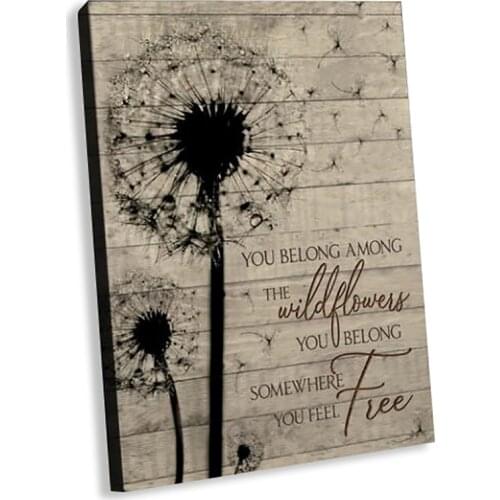 Vintage HD Dandelian Plant Canvas Room Poster Wall Art Print Painting Single Waterproof Pictures For Classic Office livingroom