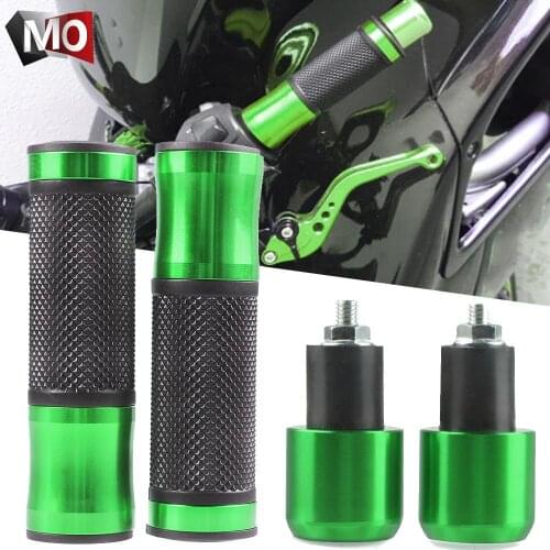 Motorcycle HandleBar End hand grips Cap Anti Vibration Silder Plug For KAWASAKI Z125 Z 125 PRO Z650 Z750 L/R/S Z750L Z750R Z750S