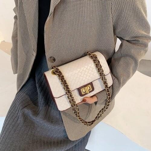 Female bag chain crossbody shoulder small bag female 2020 autumn and winter trend fashion ladies all-match travel handbag sac