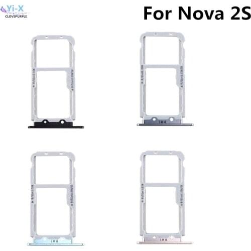 10pcs/lot SIM Card Tray Slot Holder Adapter for Huawei Nova 2S Nova2S Phone Spare Parts