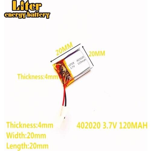 10pcs [SD] 3.7V,120mAH,[402020] Polymer lithium ion / Li-ion battery for TOY,POWER BANK,GPS,mp3,mp4,cell phone,speaker