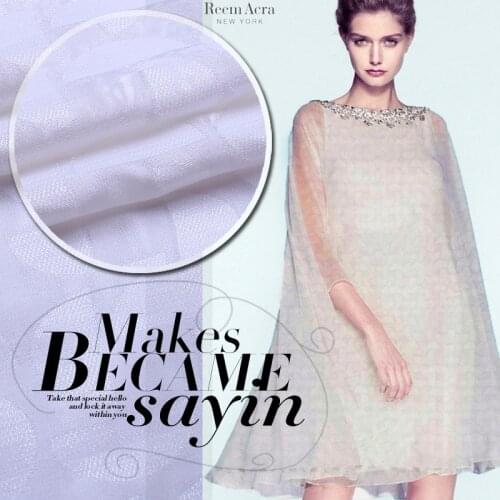 100% Pure mulberry Cut out embroidery silk jacquard feeling silk clothes A78