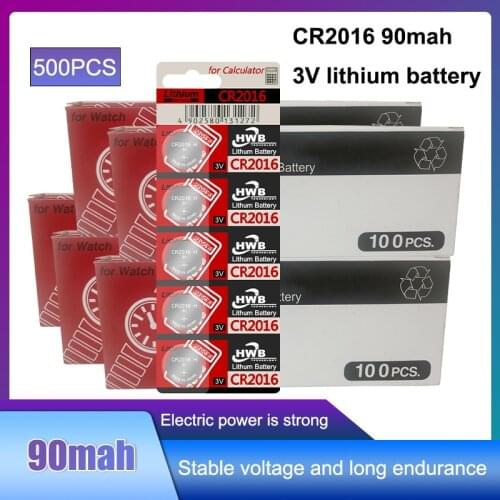 Cr2016 500pcs original brand new battery For Eaxell 3v button cell coin batteries for watch computer cr 2016 Suitable Watch