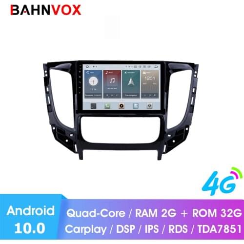 9" Android 10.0 RAM 2G Car GPS DVD Player For Mitsubishi TRITON L200 AC 2015 Car Radio Multimedia Navigation Stereo Auto Video