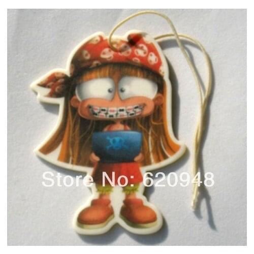 Free Shipping Via Fedex or DHL , Wholesale Paper Air Freshener , Hanging Paper Perfume