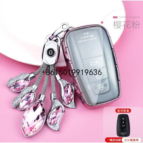 TPU Key Cover for Toyota New Corolla Camry Avalon WILDLANDER Prado CAR holder case key Free shipping