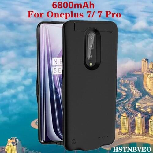 HSTNBVEO 6800mAh Power Bank Battery Case For OnePlus 7 Pro Battery Charger Cases Charging Power Case For OnePlus 7 Power Bank