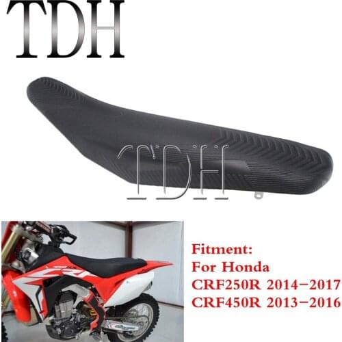 Black Motorcycle Soft Cushion Dirt Pit Bike Foam Seat Saddle For Honda CRF250R CRF450R CRF 250 450 R 2013-2017