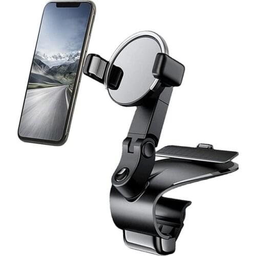 Phone Holder Car Dashboard Practical 1200 Degree Rotation Automatic Clamping