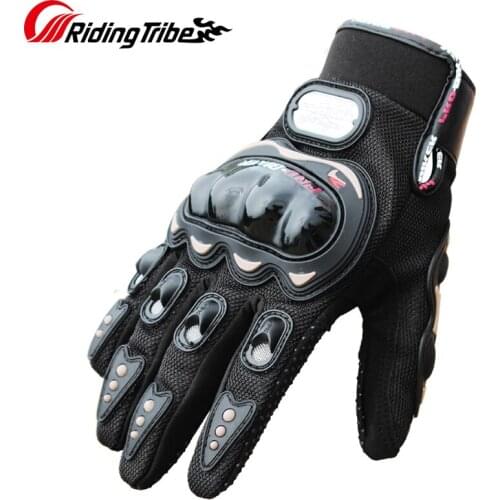 Riding Tribe Summer Motorcycle Gloves Breathable Touch Screen Protective Gear Motobike Racing Non-skid Mans Guantes MCS-01C