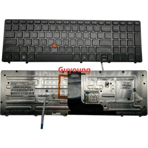 Laptop US keyboard For HP Probook 8560W 8570W backlight keyboard English