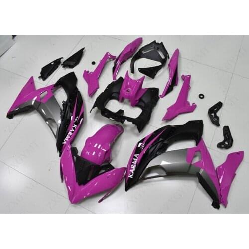 Fairing Kits EX 650 2017 - 2018 Pink Black Plastic Fairings for Kawasaki ER-6F 2017 Fairing Kits ER6F 2016