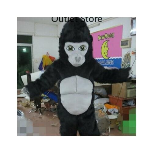 New Happy Carnival Mascot Halloween Black Gorilla Cosplay Performance Costume Adult Use Birthday Party Advertising Parade Set