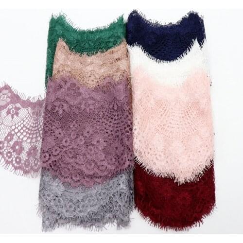 3 yards/lot 9.5cm Width 14 Colors Option Flower Embroidered Lace Fabric Trim Ribbons DIY Sewing Handmade Materials New Arrival